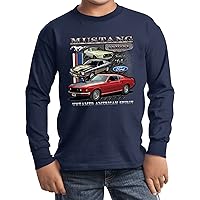 Kids Ford Tee Classic Mustangs Untamed Youth Long Sleeve
