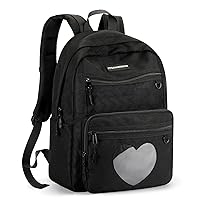 STEAMEDBUN Ita Backpack for Teen Girls, Kawaii Backpack for School, Cute Ita Backpack with Insert(heart black)