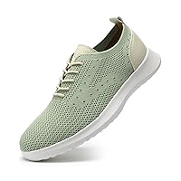 VILOCY Men's Casual Dress Oxfords Shoes Knit Lightweight Breathable Fashion Sneaker