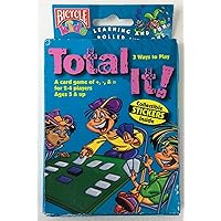 Vintage 1999 Bicycle Total It! Card Game with Collectible Stickers Learning and Fun Rolled Into One Rare Hard to Find