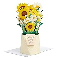 Hallmark Paper Wonder Thinking of You, All Occasion Pop Up Card (Sunflower Bouquet)