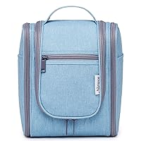 Narwey Hanging Travel Toiletry Bag Cosmetic Make up Organizer for Women and Men (Medium, Sky Blue)