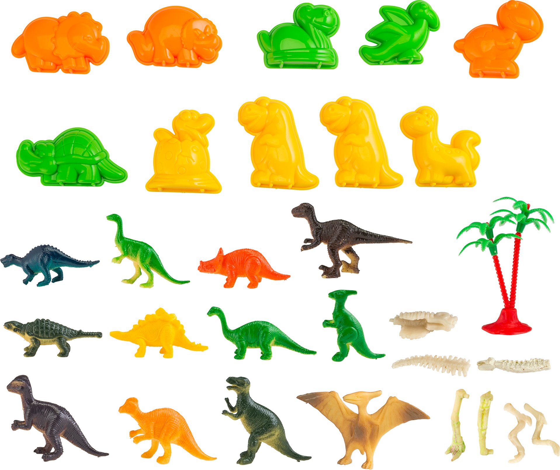 CoolSand Dino Discovery 3D Sandbox for Kids with 1 Pound Moldable Indoor Artificial Play Sand, Shaping Molds, Dinosaur Figures, 3D Tray