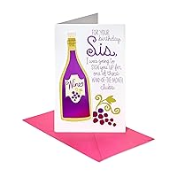 American Greetings Funny Birthday Card for Sister (Wine-of-the-Month)