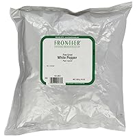 Frontier Pepper, White Fine Grind (40 Mesh), 16 Ounce Bag