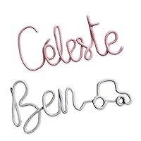 Baby Name Sign, Nursery Decor, Customizable Baby Name Sign, Baby Shower Gift, Newborn Gift, Boy Girl Name Sign, Wire Knit Name Sign