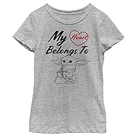 Girl's Star Wars Valentine's Day My Heart Belongs to Grogu T-Shirt