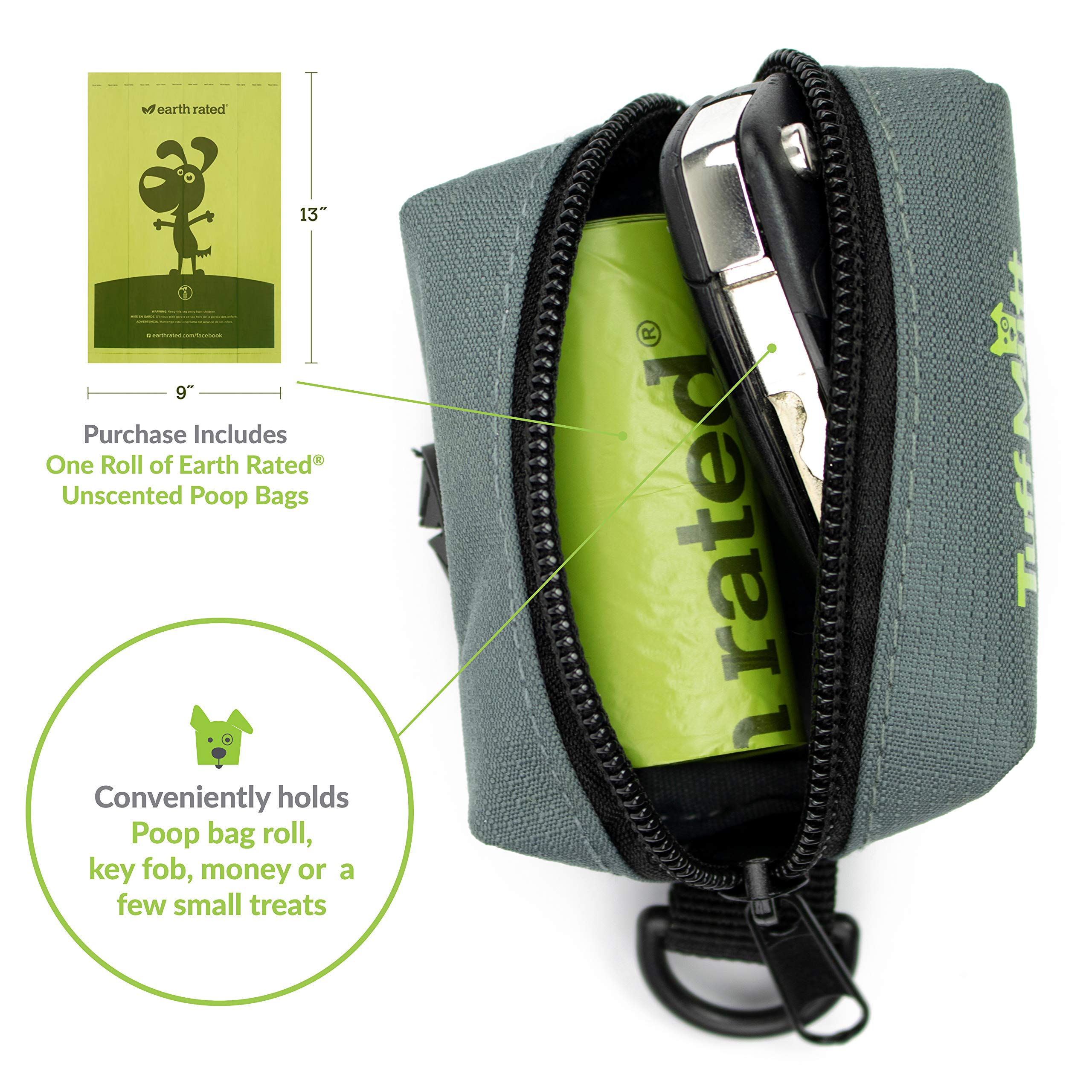 Earth Rated Dog Poop Bag Holder w/900 Bags