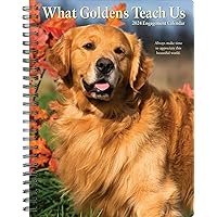 Willow Creek Press What Goldens Teach Us Softcover Weekly Planner 2024 Spiral-Bound Engagement Calendar (6.5
