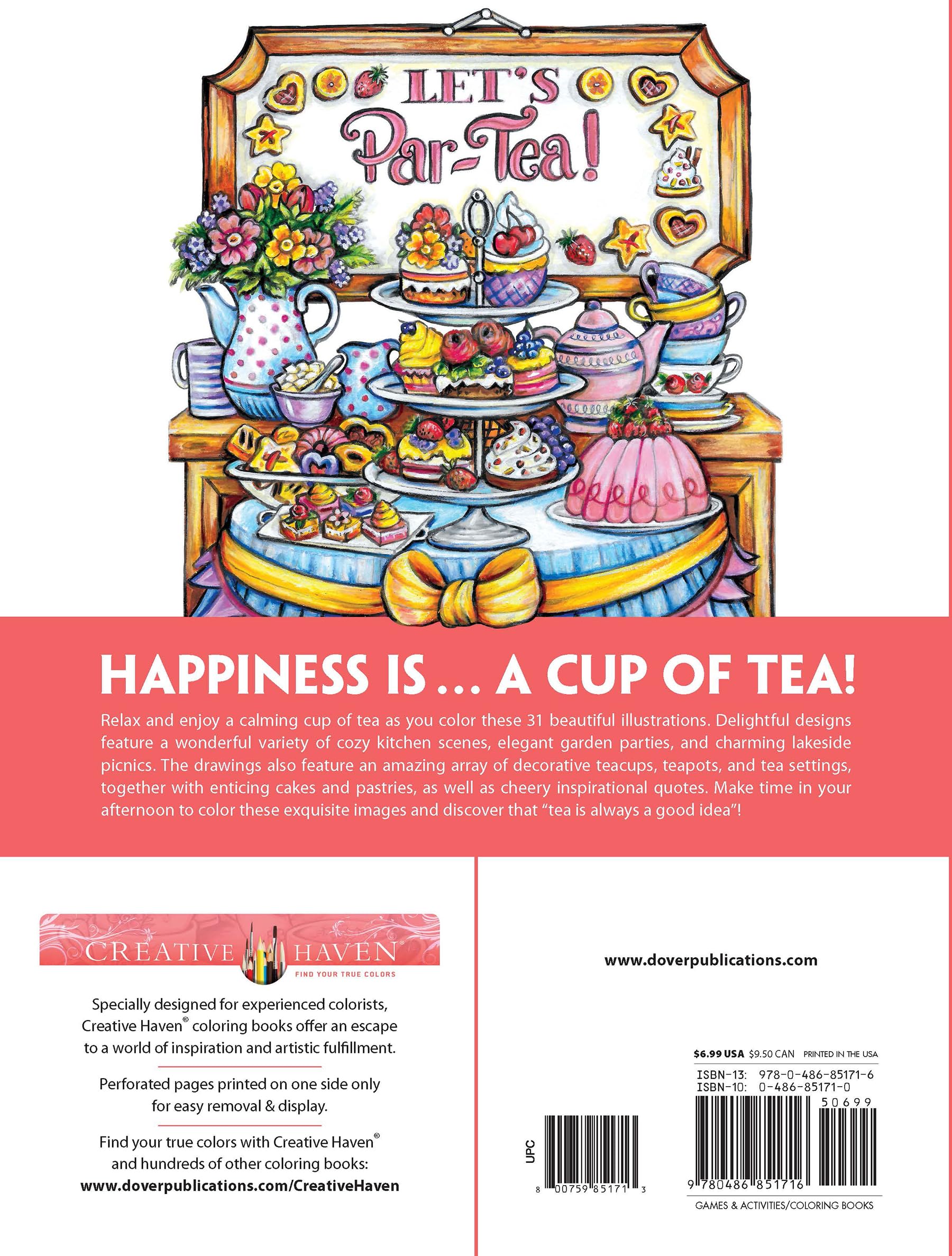 Creative Haven Afternoon Tea Coloring Book (Adult Coloring Books: Food & Drink)