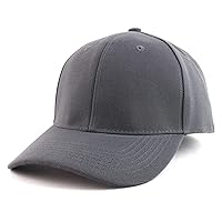 Trendy Apparel Shop Big Size Oversized Plain Structured Fitted Baseball Cap