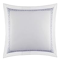 Home - Euro Sham, Smooth Cotton Sham with Envelope Closure, Lightweight & Stylish Home Decor (Charlotte Blue, 26 x 26)