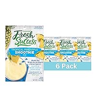 Concord Foods Pineapple Smoothie Mix - Fruit Flavor with No Artificial Flavors, Colors, or Preservatives - Ideal Fresh Fruit Smoothies - 2 oz Pouch for Healthy Smoothies (Pack of 6)