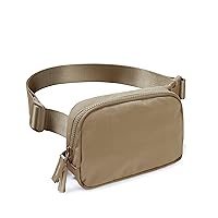 AslabCrew 2-Way Zipper Unisex Belt Bag with Adjustable Strap Fanny Packs Mini Waist Pouch for Outdoor Hiking Running Travel