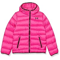 Under Armour Girls' Prime Puffer, Front Pockets & Hooded Back, Lightweight & Water Repellant