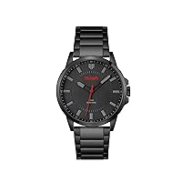 HUGO 1530187 Men's Analogue Quartz Watch with Stainless Steel Strap, black, Modern
