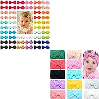 62Pcs Baby Headbands 4inch/2inch Hair Bows Baby Hair Clips for Infants Newborn Toddlers Kids