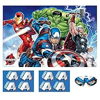 Amscan Marvel Legends Epic Avengers Birthday Party Games - 24.5