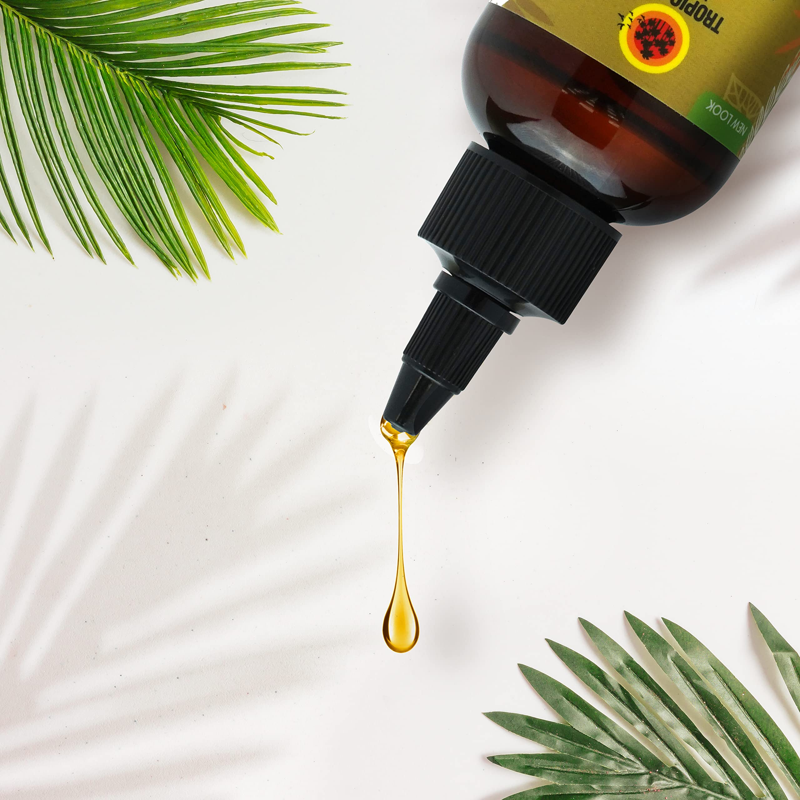 Tropic Isle Living Jamaican Black Castor Oil - Plastic PET Bottle 8oz | For Hair Growth Oil, Skin Conditioning, Eyebrows & Eyelashes, Scalp and Nail Care