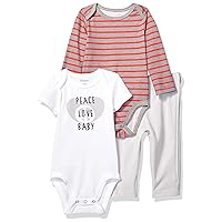Hanes Unisex-Baby Ultimate Baby Zippin Pants With Short And Long Sleeve Bodysuit Set
