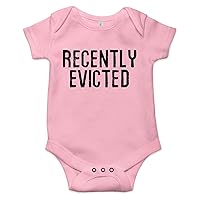 Recently Evicted Cute Onesie Best Shower Gift Humorous Funny Message Baby Bodysuit