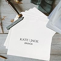 Noni Personalized wedding reception napkins monogram, Paper Wedding Napkins, Personalized Wedding Cocktail Napkins