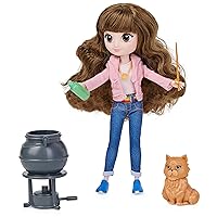 Wizarding World Harry Potter, 8-inch Brilliant Hermione Granger Doll Gift Set with 5 Accessories and 2 Outfits, Kids Toys for Ages 6 and up