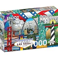 1000 Pieces Jigsaw Puzzle - American Landmarks Collage