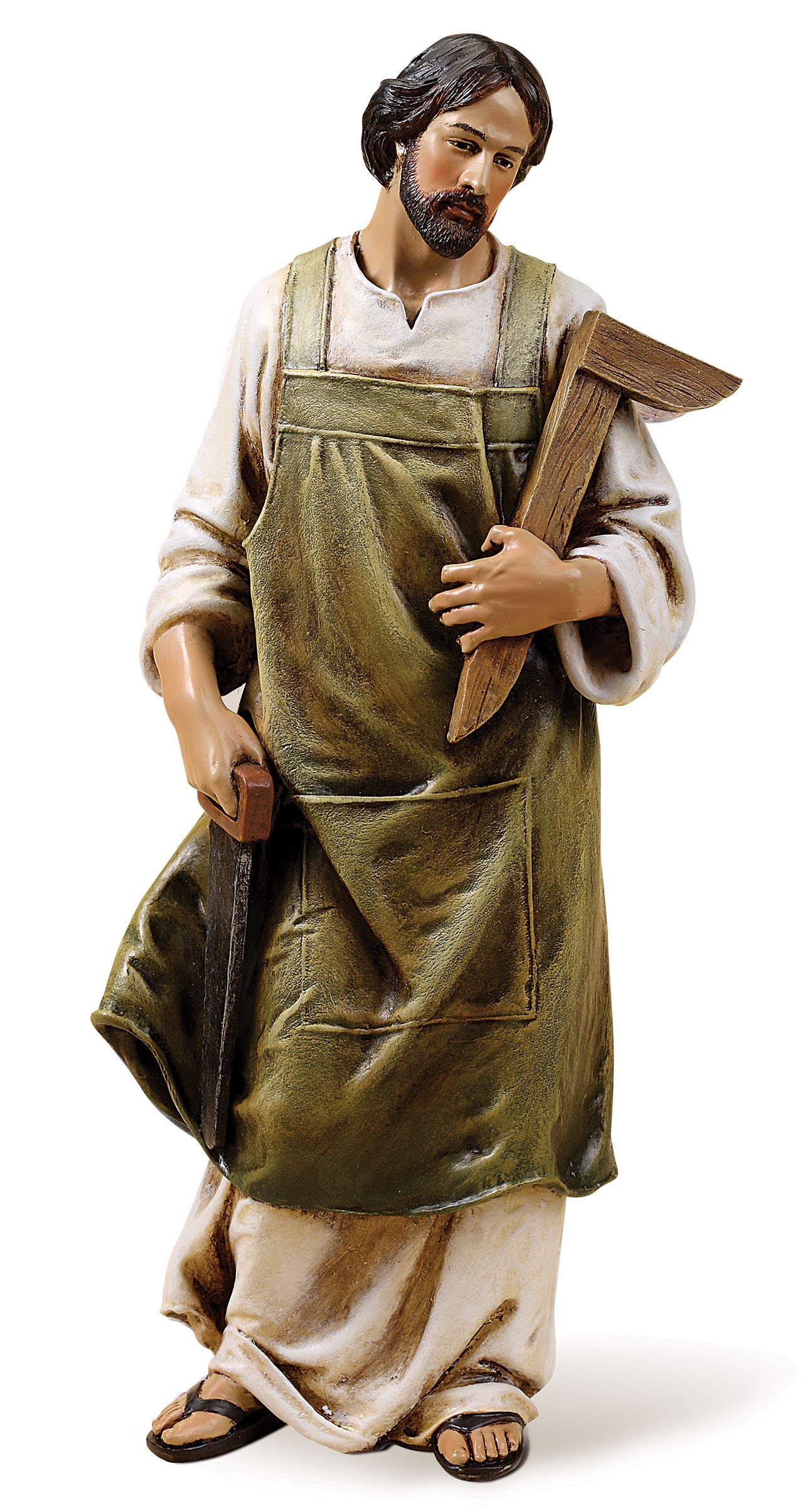 Joseph's Studio by Roman - St. Joseph The Worker Figure, Life of Christ, Renaissance Collection, 10.25" H, Resin and Stone, Religious Gift,...