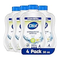 Dial Antibacterial Foaming Hand Wash Refill, Soothing White Tea, 30 Ounce Pack of 4