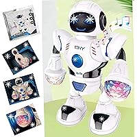 Robot Electronic Dance Hero Kid's Toy, Walk & Dancing with Music/Song/Colorful Lighting. (Kid's Laboratory Tested Toy)