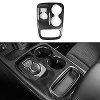 Car Gear Shift Panel Decals for 2014 2015 2016 2017 Dodge Durango Accessories Carbon Fiber Interior Stickers