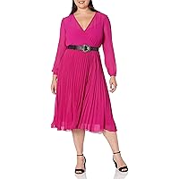 City Chic Women's Plus Size Dress Precious Pleat