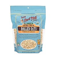 Organic Extra Thick Rolled Oats, 16 Oz (4 Pack)