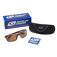 Guideline Eyegear Surface Polarized Bifocal Sunglasses with Freestone Brown Lens, Shiny Tortoise Frame(+1.50)