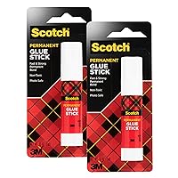 Scotch Glue Stick, 53 oz, Acid Free and Non-Toxic (6015) (Pack of 2)