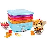 Nostalgia Organic Leather and Fruit Chip Snack Maker, Blue