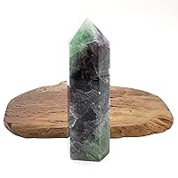 706g Natural Colored Fluorite Crsytal Obelisk/Quartz Crystal Wand Tower Point Healing