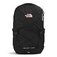 THE NORTH FACE Women's Every Day Jester Laptop Backpack, TNF Black/Burnt Coral Metallic 2, One Size