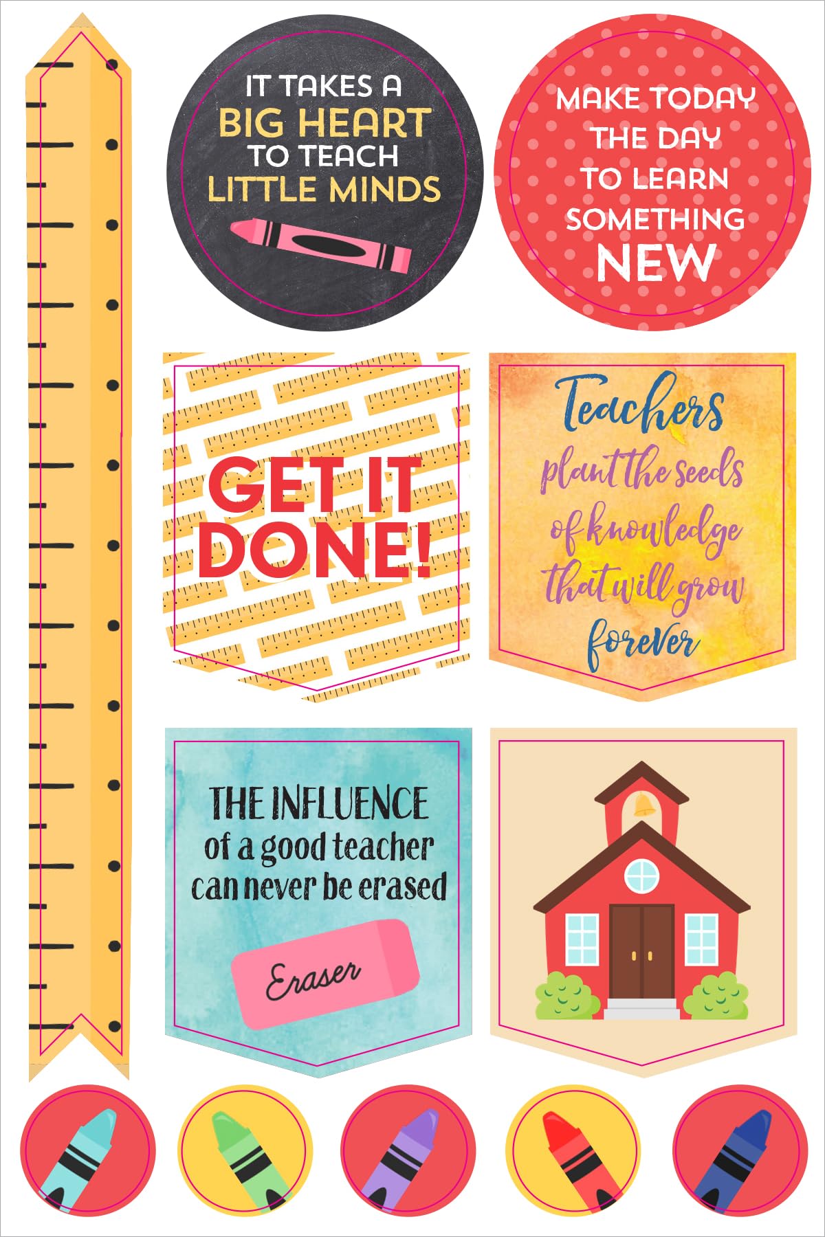 Essentials Teacher Planner Stickers (Set of 400 Stickers)