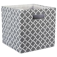 DII Hard Sided Collapsible Fabric Storage Container for Nursery, Offices, & Home Organization, (13x13x13