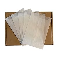 WaxCraft 200pcs Glassine Paper Bags x + Wax Melt Snap Bar Packaging Open Top 