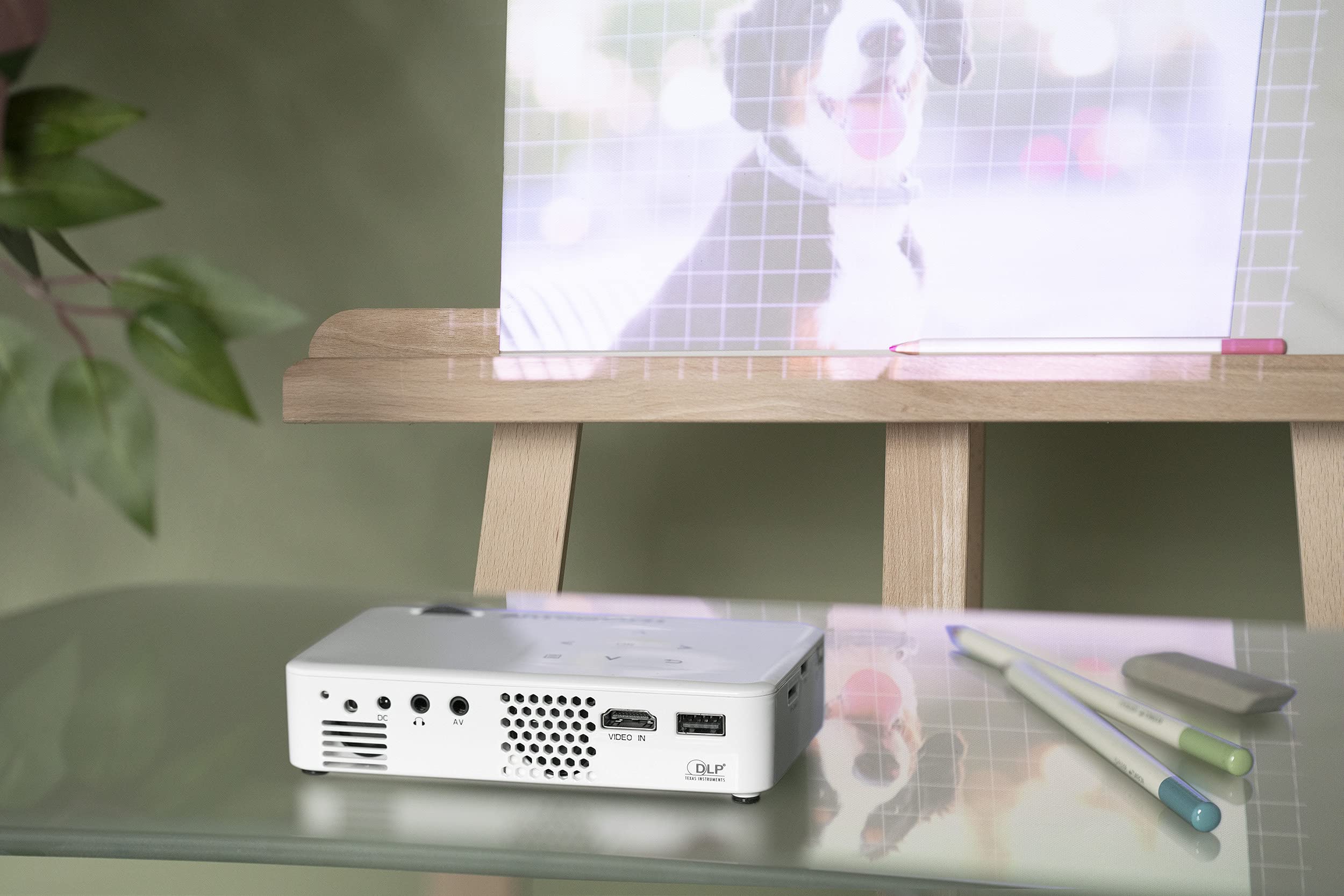 Artograph Flare 450 Digital Art Projector and Remote with Keystone and Grid  Features for Artists