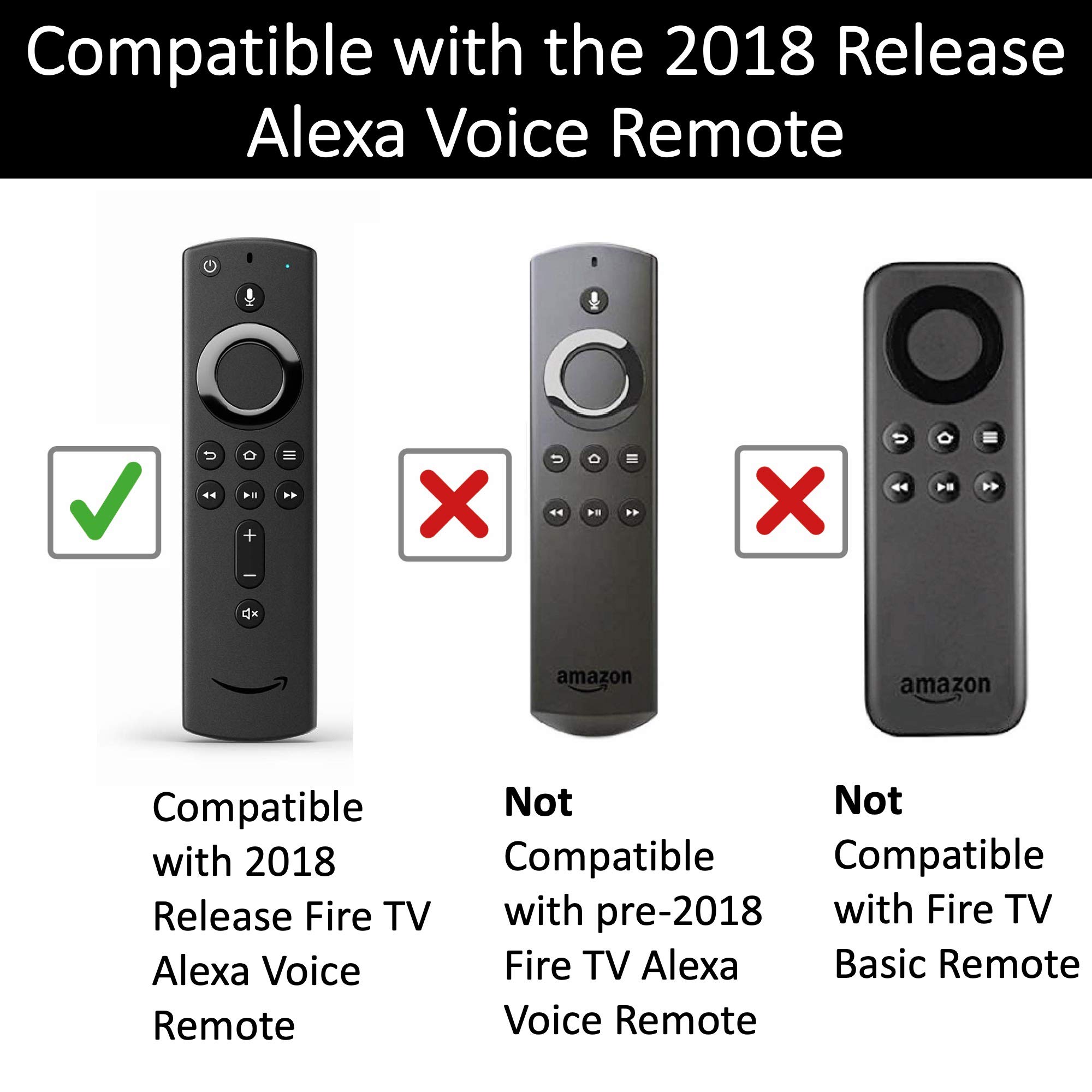 Mission Remote Case for The All-New Fire TV Voice Remote (2018 Version for Fire TV Stick 4K and Fire TV Cube) (Super Glow)