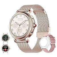 Women's Smartwatch with Phone Function (Receive / Make Call), 1.2 Inch Round HD Display, Women's Fitness Watch with Sleep Tracker, Calories Tracker, Waterproof, 100+ Sports Modes Sports Watch for