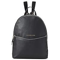 Tommy Hilfiger Whitney II Medium Dome Backpack Pebble PVC Black One Size