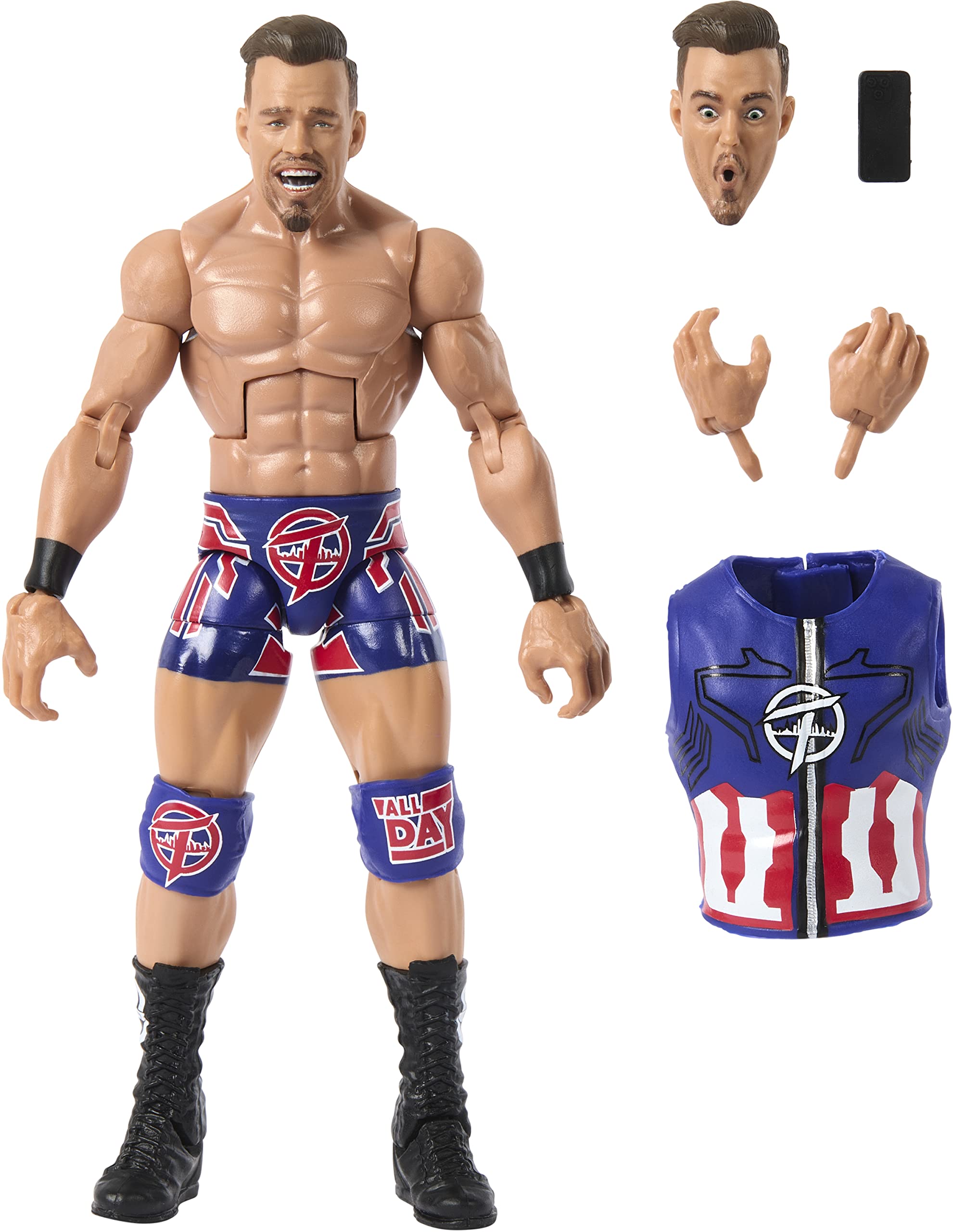 Mattel WWE Austin Theory Elite Collection Action Figures, Deluxe Articulation & Life-like Detail with Iconic Accessories, 6 in
