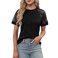Blooming Jelly Womens Dressy Casual Blouses Short Sleeve Summer Shirts Business Work Tops Trendy Outfits