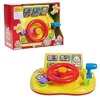 CoComelon Learning Steering Wheel with Lights and Sounds, Learning & Education, Batteries Included, Kids Toys for Ages 3 Up by Just Play