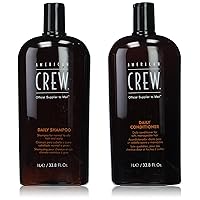 American Crew Men's Daily Shampoo & Conditioner Duo 33.8 Fluid Ounce